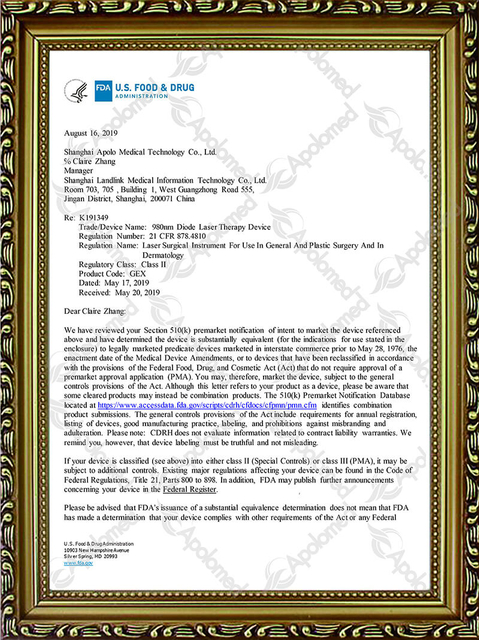 dispositivo de terapia a laser de diodo 980nm