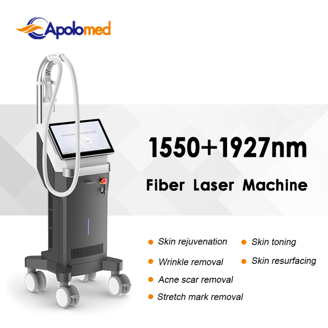 Laser de fibra fracionária 1550nm + 1927nm Máquina de laser de fibra de onda dupla